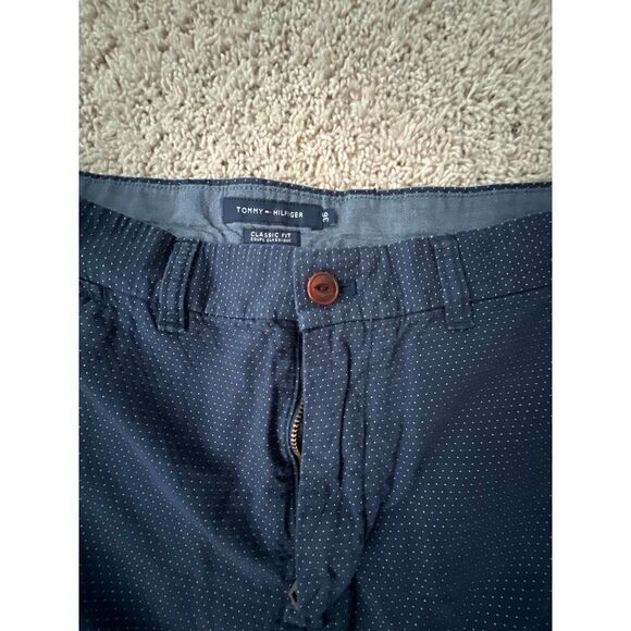 Tommy Hilfiger Classic Fit Shorts Navy dot size 36 - Picture 2 of 2